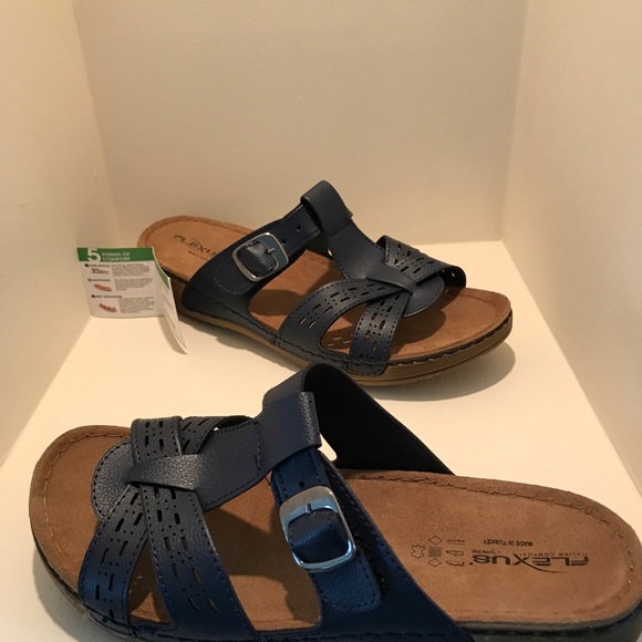 FLEXUS Slide Sandals with Comfort Insole - Picture 3 of 5